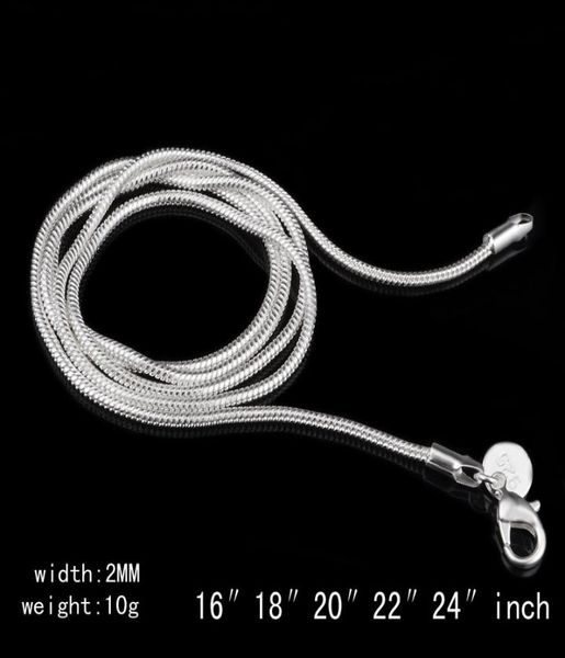 2 mm 925 sterling silver snake chain necklace 16 18 20 22 24 inch chains fashion jewelry4977889
2 mm 925 sterling silver snake chain necklace 16 18 20 22 24 inch chains fashion jewelry4977889