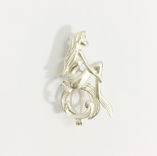 925 silver mermaid girl locket cage can hold a pearl bead cage pendant sterling silver pendant mounting diy jewellery fitting6560338
925 silver mermaid girl locket cage can hold a pearl bead cage pendant sterling silver pendant mounting diy jewellery fitting6560338