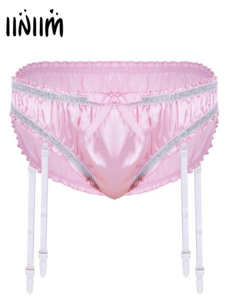 iiniim mens lingerie shiny stretchy satin ruffled lined sissy briefs jockstraps underwear gay male panties with plastic garters3675040665, Black;white
iiniim mens lingerie shiny stretchy satin ruffled lined sissy briefs jockstraps underwear gay male panties with plastic garters3675040665, Black;white