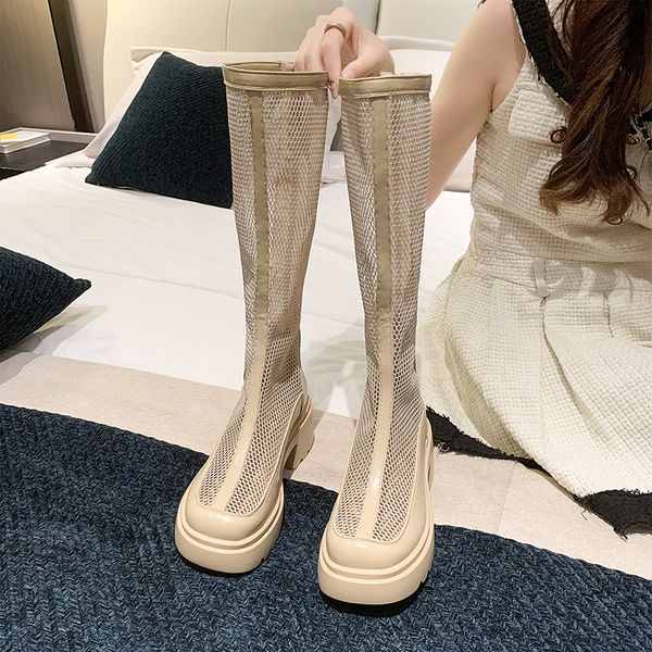 boots shoes for women summer breathable mesh women's fashion high heels comfort versatile 230714, Black
boots shoes for women summer breathable mesh women's fashion high heels comfort versatile 230714, Black