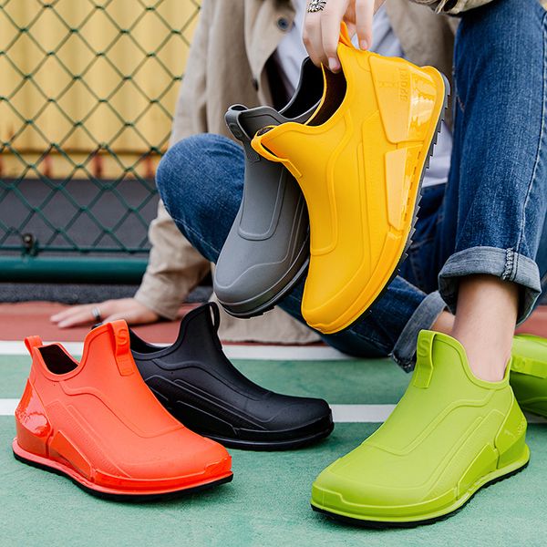 boots comemore women waterproof men's short nonslip kitchen water shoes thicksoled fishing rubber shoe 44 230714, Black
boots comemore women waterproof men's short nonslip kitchen water shoes thicksoled fishing rubber shoe 44 230714, Black