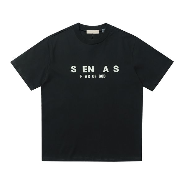 casual men's t-shirt fog style design solid color letters pure cotton tee couple street loose fitting pullover summer fashion round nec, White;black
casual men's t-shirt fog style design solid color letters pure cotton tee couple street loose fitting pullover summer fashion round nec, White;black