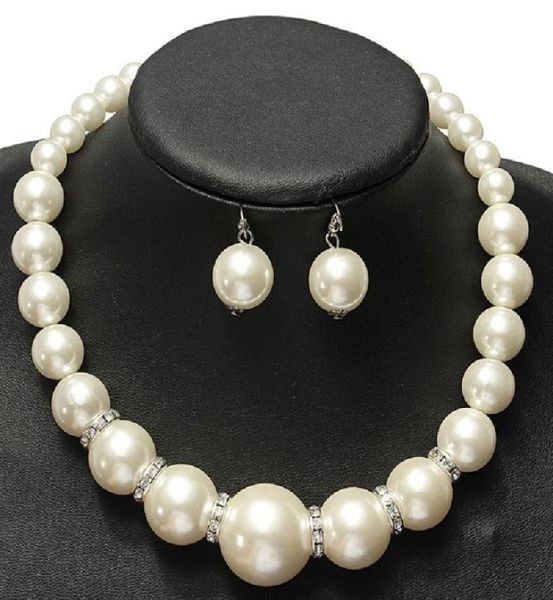 imitation pearls bridal jewelry sets fashion crystal wedding gift classic statement collar choker necklace earring sets for women 1708257, Silver
imitation pearls bridal jewelry sets fashion crystal wedding gift classic statement collar choker necklace earring sets for women 1708257, Silver