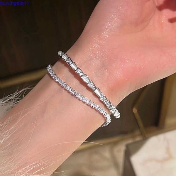 2023 new fashion accessories niche design high-end cat's eye stone snake shaped opening bracelet with sparkling diamond texture for wom, Silver
2023 new fashion accessories niche design high-end cat's eye stone snake shaped opening bracelet with sparkling diamond texture for wom, Silver