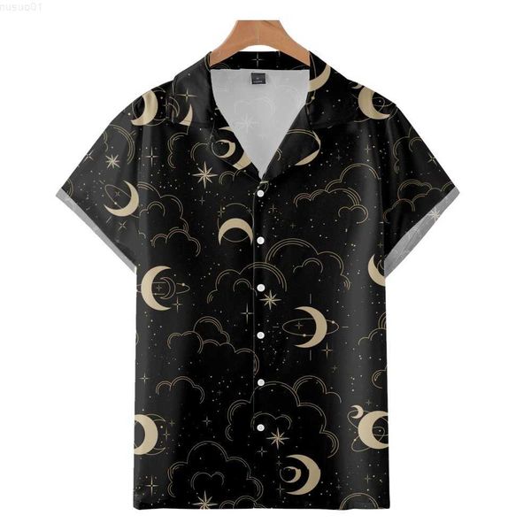 men's casual shirts men's fashion cuban haiian moon star pattern panels shirt 3d print cozy casual short sleeve beach oversized cl, White;black
men's casual shirts men's fashion cuban haiian moon star pattern panels shirt 3d print cozy casual short sleeve beach oversized cl, White;black