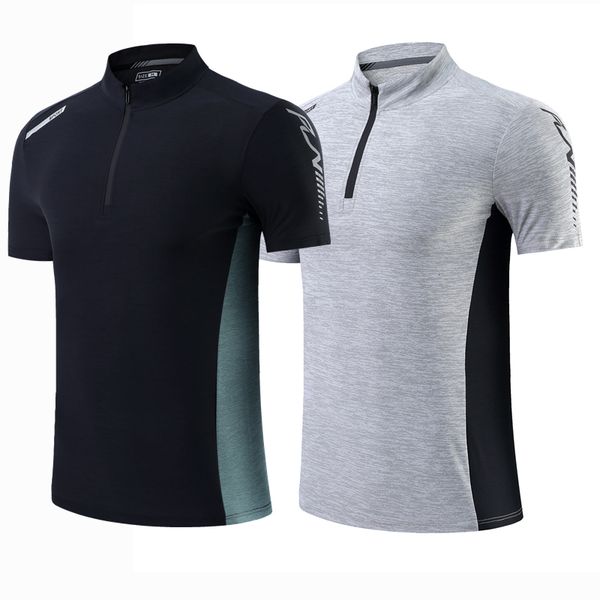 men's t-shirts summer breathable short sleeve zipper collar men running fitness tshirt elastic quick dry sports bodybuilding training s, White;black
men's t-shirts summer breathable short sleeve zipper collar men running fitness tshirt elastic quick dry sports bodybuilding training s, White;black