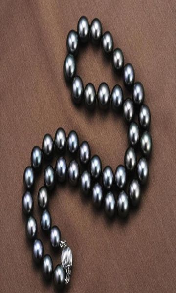 real fine pearl jewelry 18quot95105mm tahitian natural black pearl necklace perfect round1727190, Silver
real fine pearl jewelry 18quot95105mm tahitian natural black pearl necklace perfect round1727190, Silver
