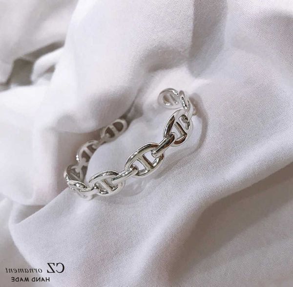 designer necklace 925 sterling silver korean solid all body brand net red pig nose oval h letter open bracelet heavy industry 2h3l with gift, Black
designer necklace 925 sterling silver korean solid all body brand net red pig nose oval h letter open bracelet heavy industry 2h3l with gift, Black