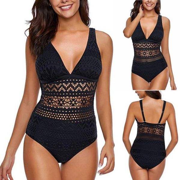 women one piece swimsuit large size solid lace mesh hollow out siamese swimwear beachwear maillot de bain 2021 new7272265
women one piece swimsuit large size solid lace mesh hollow out siamese swimwear beachwear maillot de bain 2021 new7272265