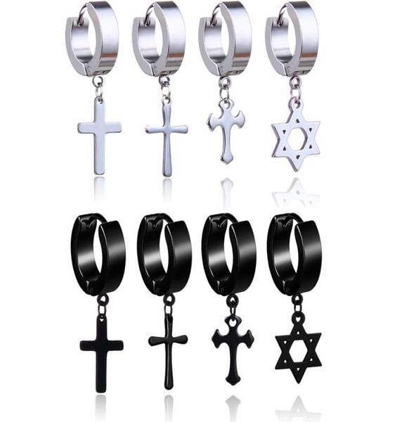 hypoallergenic stainless steel cross star dangle earrings men punk fake piercing clip on hoop earrings for women fashion jewelry g6347667, Silver
hypoallergenic stainless steel cross star dangle earrings men punk fake piercing clip on hoop earrings for women fashion jewelry g6347667, Silver