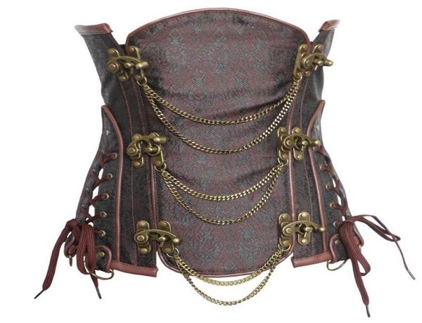 women steampunk jacquard corsets luxury lingerie clubwear underbust slimming corset shapers with swing chains and side laceu5198512, Black;white
women steampunk jacquard corsets luxury lingerie clubwear underbust slimming corset shapers with swing chains and side laceu5198512, Black;white