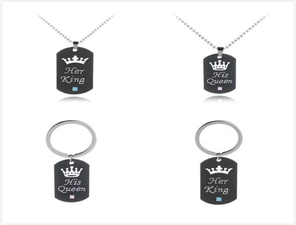 stainless steel her king his queen necklacekey chain dog tag crown couple necklacekeyring pendants chains lovers jewelry gift7138538, Silver
stainless steel her king his queen necklacekey chain dog tag crown couple necklacekeyring pendants chains lovers jewelry gift7138538, Silver