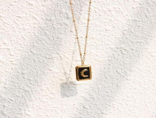 vintage square pendant black baroque moon crescent clavicle necklace femme stainless steel 18 k plated chain collar necklaces8976389, Silver
vintage square pendant black baroque moon crescent clavicle necklace femme stainless steel 18 k plated chain collar necklaces8976389, Silver
