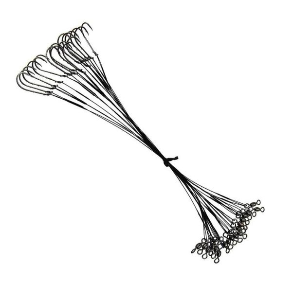18pcs fishing wire leader hook rigs stainless steel fishing leader wire rig snells trace with crane swivels8375868
18pcs fishing wire leader hook rigs stainless steel fishing leader wire rig snells trace with crane swivels8375868