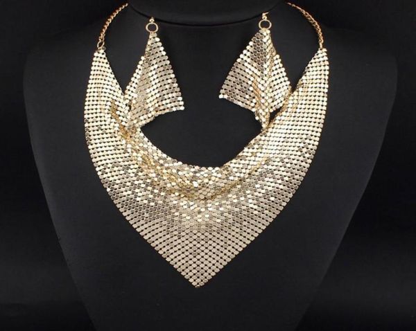 indian chic style shining metal slice bib choker statement necklaces matching earring party wedding fashion jewelry sets 30567051974, Silver
indian chic style shining metal slice bib choker statement necklaces matching earring party wedding fashion jewelry sets 30567051974, Silver