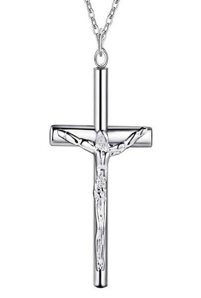 whole 925 silver plated jesus cross pendant necklace fashion party jewelry christmas gifts for women 5015287
whole 925 silver plated jesus cross pendant necklace fashion party jewelry christmas gifts for women 5015287