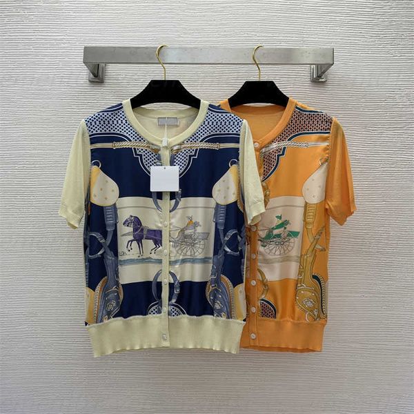 cardigan womens summer women shirts 100% silk twill patchwork carriage belt print crew neck buckle knit short sleeve r t shirt, White
cardigan womens summer women shirts 100% silk twill patchwork carriage belt print crew neck buckle knit short sleeve r t shirt, White