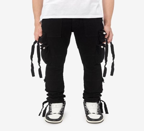 falection mens 21ss amimike jeans zipper pocket cargo pants black jeans 033988687, Blue
falection mens 21ss amimike jeans zipper pocket cargo pants black jeans 033988687, Blue