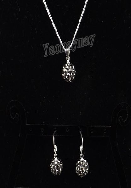 fashion rhinestone jewellery set hematite disco ball pendant earrings and necklace for women 10 sets whole8662143, Silver
fashion rhinestone jewellery set hematite disco ball pendant earrings and necklace for women 10 sets whole8662143, Silver