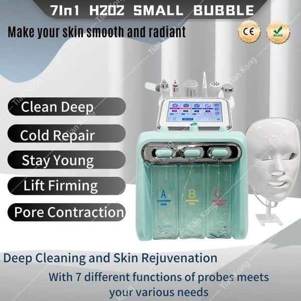2023 new 7 in 1 hydrogen oxygen small bubble rf beauty machine face lifting dermabrasion device skin scrubber facial spa, Black;white
2023 new 7 in 1 hydrogen oxygen small bubble rf beauty machine face lifting dermabrasion device skin scrubber facial spa, Black;white