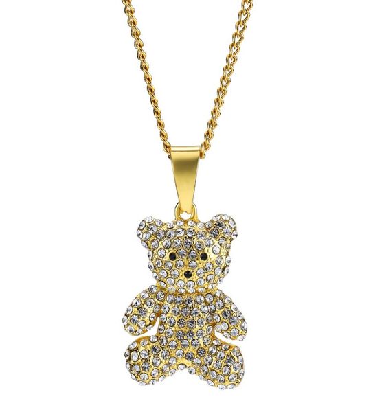 men women charm gold silver bear pendant necklace rhinestone iced out fashion hip hop jewelry stainless steel long chain punk desi9408934
men women charm gold silver bear pendant necklace rhinestone iced out fashion hip hop jewelry stainless steel long chain punk desi9408934