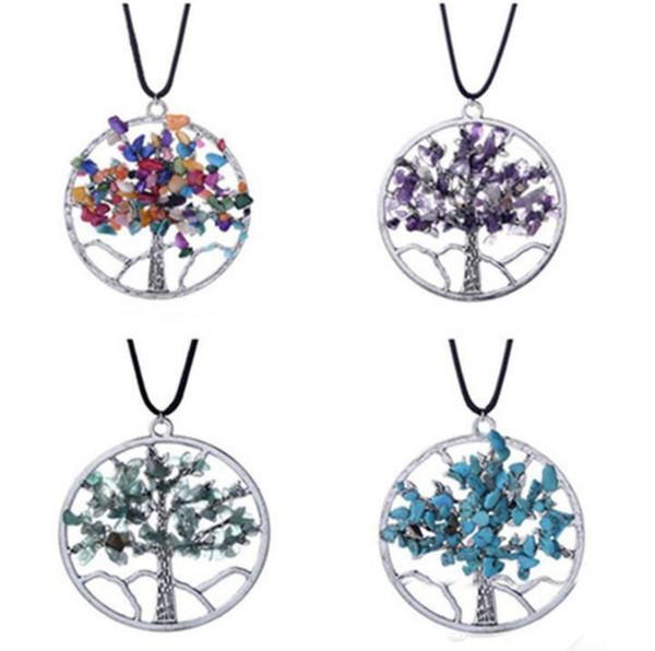 new fashion tree of life pendant natural broken stone charm necklace multicolor wisdon charm necklaces fine jewelry6412052, Silver
new fashion tree of life pendant natural broken stone charm necklace multicolor wisdon charm necklaces fine jewelry6412052, Silver