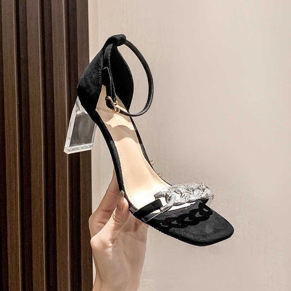 lady sandals in the summer of women wear square head fashion rhinestone mesh red and silver high heels 230626, Black
lady sandals in the summer of women wear square head fashion rhinestone mesh red and silver high heels 230626, Black