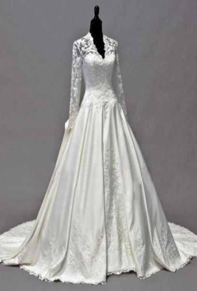 2021 vintage kate middleton long sleeves fall wedding dresses aline vneck ivory taffeta appliques peplum bridal gowns vestidos d8247333, White
2021 vintage kate middleton long sleeves fall wedding dresses aline vneck ivory taffeta appliques peplum bridal gowns vestidos d8247333, White