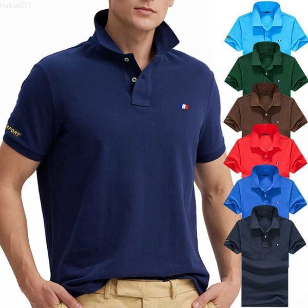 men's t-shirts cotton lapel t-shirt summer mens polo shirt casual short sleeve sportswear polos homme sports s-5xlr811 l230715, White;black
men's t-shirts cotton lapel t-shirt summer mens polo shirt casual short sleeve sportswear polos homme sports s-5xlr811 l230715, White;black