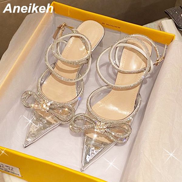 sandals aneikeh springautumn women's shoes fashion butterflyknot narrow band bling patchwork crosstied crystal pointed toe pumps 230714, Black
sandals aneikeh springautumn women's shoes fashion butterflyknot narrow band bling patchwork crosstied crystal pointed toe pumps 230714, Black