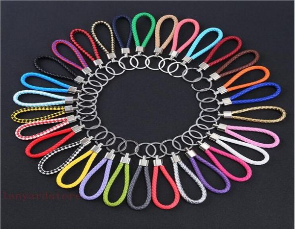 50pcslot knitted leather cord keychain car key chain lady bag handheld key pendant mixed 28 colors lanyard shiping5681393, Black
50pcslot knitted leather cord keychain car key chain lady bag handheld key pendant mixed 28 colors lanyard shiping5681393, Black