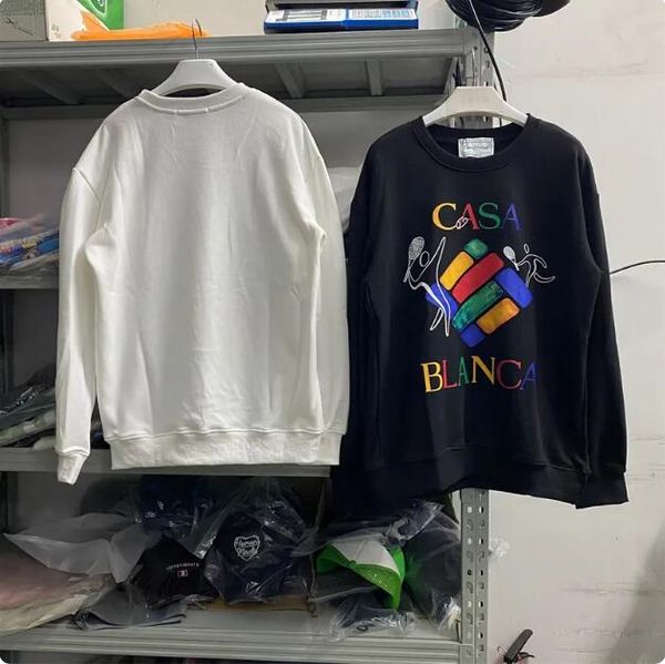 23ss basic style colorful letters sweatshirts men women hoodie black white pullover, Black;brown
23ss basic style colorful letters sweatshirts men women hoodie black white pullover, Black;brown