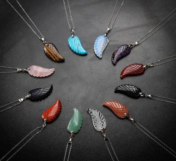 aura healing crystal quartz gemstone jewelry necklaces angel wings carved stone pendant necklace unisex1138738, Silver
aura healing crystal quartz gemstone jewelry necklaces angel wings carved stone pendant necklace unisex1138738, Silver