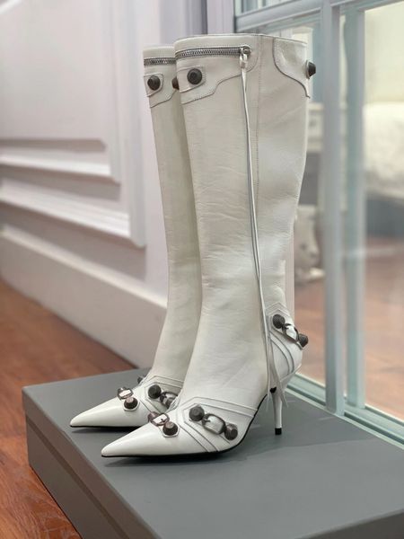 europe and the united states show new super pointed heavy metal rivets black fringe belt buckle stiletto motorcycle fashion boots
europe and the united states show new super pointed heavy metal rivets black fringe belt buckle stiletto motorcycle fashion boots