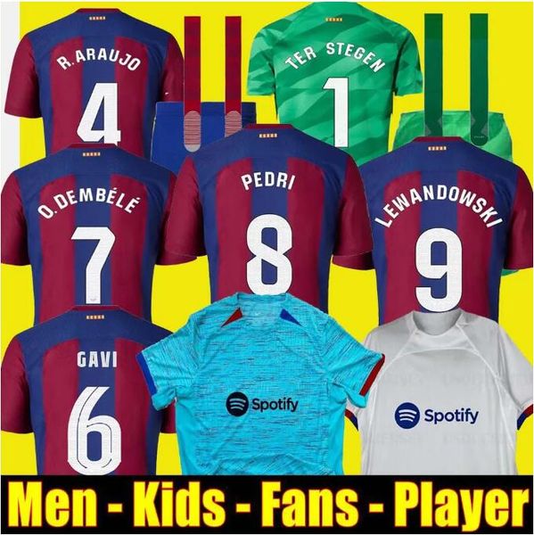 lewandowski soccer jerseys 23 24 ansu fati barcelonas pedri gavi ferran raphinha 2023 2024 f. de jong dembele camisetas football shirt men k, Black;yellow 
lewandowski soccer jerseys 23 24 ansu fati barcelonas pedri gavi ferran raphinha 2023 2024 f. de jong dembele camisetas football shirt men k, Black;yellow