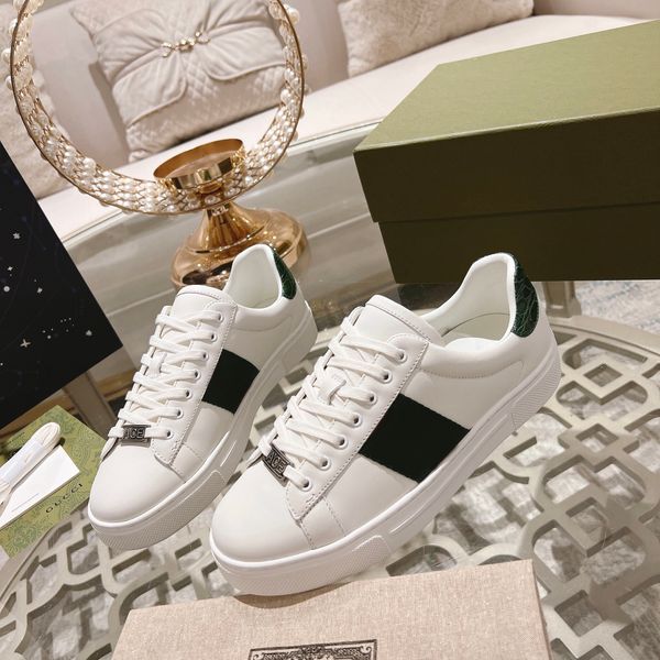 2023 luxury designer shoes mens italy bee ace casual shoes women white flat leather shoe green red stripe embroidered couples trainers sneak, Black
2023 luxury designer shoes mens italy bee ace casual shoes women white flat leather shoe green red stripe embroidered couples trainers sneak, Black