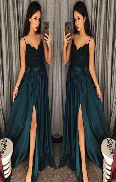 2019 elegant evening gowns aline blackish green high split cutout side slit lace arabic sweep train formal party prom dr1533839, Black;red
2019 elegant evening gowns aline blackish green high split cutout side slit lace arabic sweep train formal party prom dr1533839, Black;red