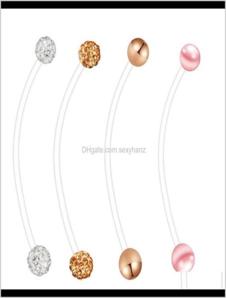 bell drop delivery 2021 pregnancy navel ring flexible button bioplast long belly rings body piercing jewelry mix 4 styles 80pcs 7712915, Silver
bell drop delivery 2021 pregnancy navel ring flexible button bioplast long belly rings body piercing jewelry mix 4 styles 80pcs 7712915, Silver