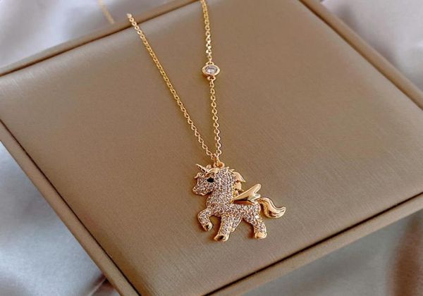 korean personality simple rhinestones unicorn pendant necklace temperament sweet girl women fashion jewelry accessories6515046, Silver
korean personality simple rhinestones unicorn pendant necklace temperament sweet girl women fashion jewelry accessories6515046, Silver