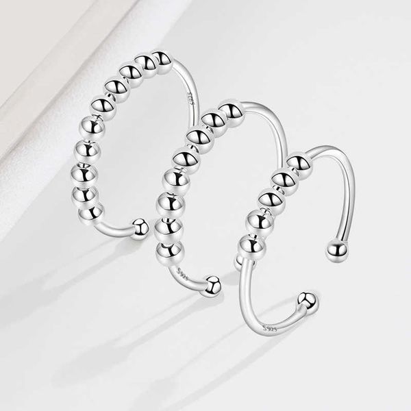 band rings rotate 925 sterling sliver fidget interchangeable 5pcs/8pcs/10pcs beads ring wholesale relief anxiety women spin ring, Silver
band rings rotate 925 sterling sliver fidget interchangeable 5pcs/8pcs/10pcs beads ring wholesale relief anxiety women spin ring, Silver
