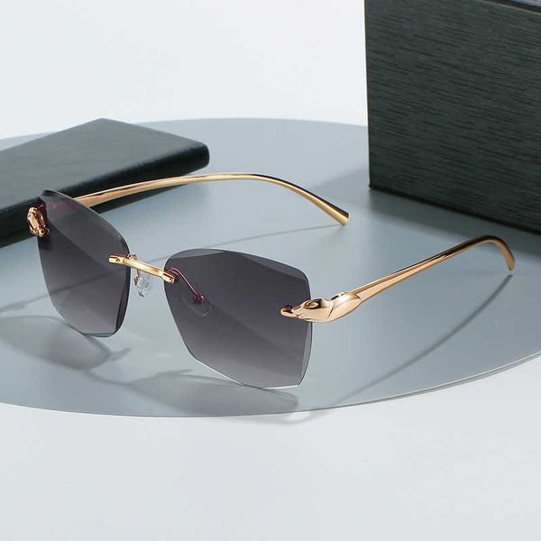 fashion carti sunglasses 2022 new leopard head kajia rimless glasses cutting with logo box, White;black
fashion carti sunglasses 2022 new leopard head kajia rimless glasses cutting with logo box, White;black
