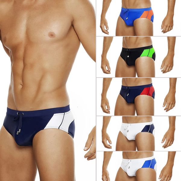men's swimwear european and american summer colorblock triangle swimsuit laceup swim beach board shorts swimming trunks with push pads
men's swimwear european and american summer colorblock triangle swimsuit laceup swim beach board shorts swimming trunks with push pads