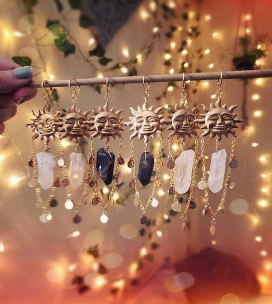 dangle chandelier sun goddess quartz charm brass earrings stars moon boho hippie bohemian celestial witchy metaphysical jewelry8880534, Silver
dangle chandelier sun goddess quartz charm brass earrings stars moon boho hippie bohemian celestial witchy metaphysical jewelry8880534, Silver
