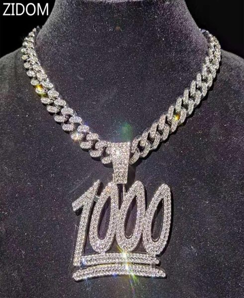 men hip hop 1000 number pendant necklace with 13mm miami cuban chain iced out bling hiphop necklaces male fashion jewelry 210323207971136, Silver
men hip hop 1000 number pendant necklace with 13mm miami cuban chain iced out bling hiphop necklaces male fashion jewelry 210323207971136, Silver