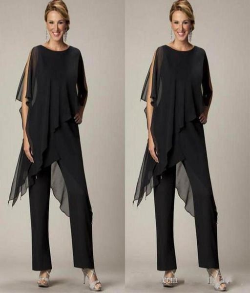 elegant black mother of the bride pant sutis chiffon bateau neck asymmetrical wrap style modest mother039s suit for weddings cu6432725, Black;red
elegant black mother of the bride pant sutis chiffon bateau neck asymmetrical wrap style modest mother039s suit for weddings cu6432725, Black;red