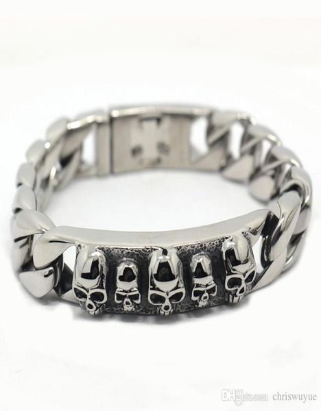 stainless steel bracelet solid 15mm wide heavy men039s skeleton skull bracelet punk rocker ghost bangle biker jewelry bracelets3383846, Black
stainless steel bracelet solid 15mm wide heavy men039s skeleton skull bracelet punk rocker ghost bangle biker jewelry bracelets3383846, Black