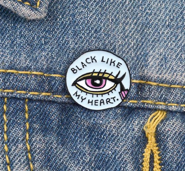black like my heart eye eyeliner personality creative brooch cartoon special tide new lapel denim badge5351509, Blue
black like my heart eye eyeliner personality creative brooch cartoon special tide new lapel denim badge5351509, Blue