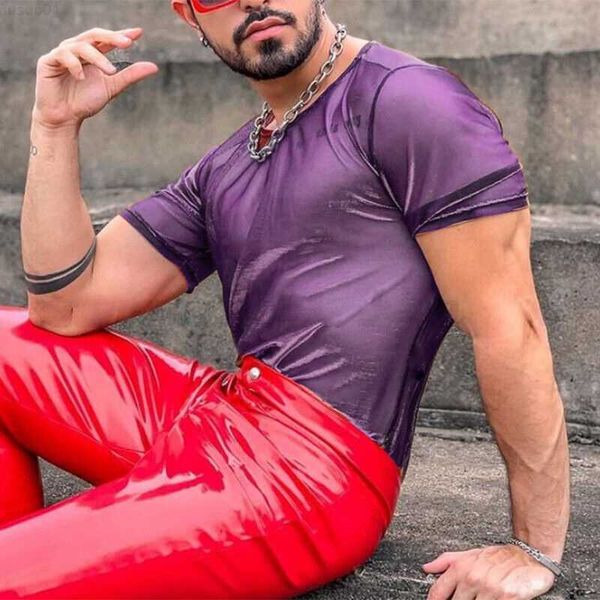 men's t-shirts 2023 streetwear men thin mesh t shirt see through slim nightclub summer short sleeve o neck transparent basic t-shirts, White;black
men's t-shirts 2023 streetwear men thin mesh t shirt see through slim nightclub summer short sleeve o neck transparent basic t-shirts, White;black