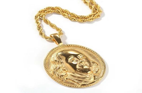 franklin coin pendant necklaces for men women luxury designer mens hip hop gold coins pendants rapper chain necklace jewelry gift7102266, Silver
franklin coin pendant necklaces for men women luxury designer mens hip hop gold coins pendants rapper chain necklace jewelry gift7102266, Silver