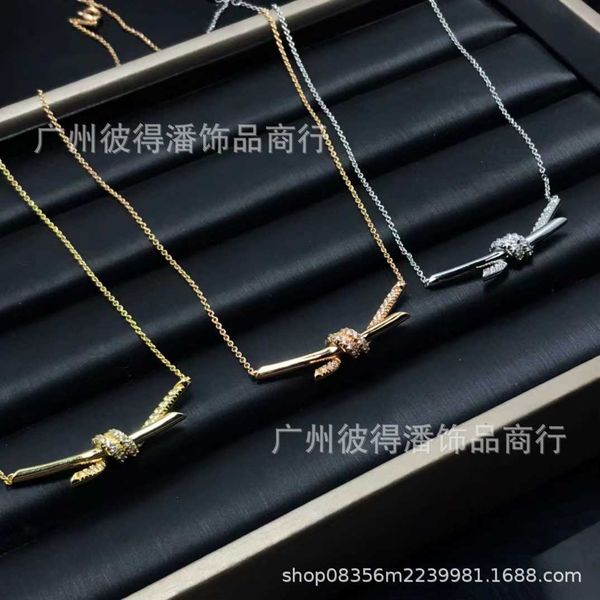 internet celebrity tiffayffay's new twisted knot necklace for women's light luxury and small crowd rose gold bowknot collar chain, Black
internet celebrity tiffayffay's new twisted knot necklace for women's light luxury and small crowd rose gold bowknot collar chain, Black